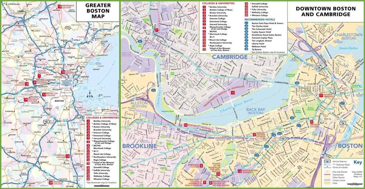 خريطة مدينة بوسطن