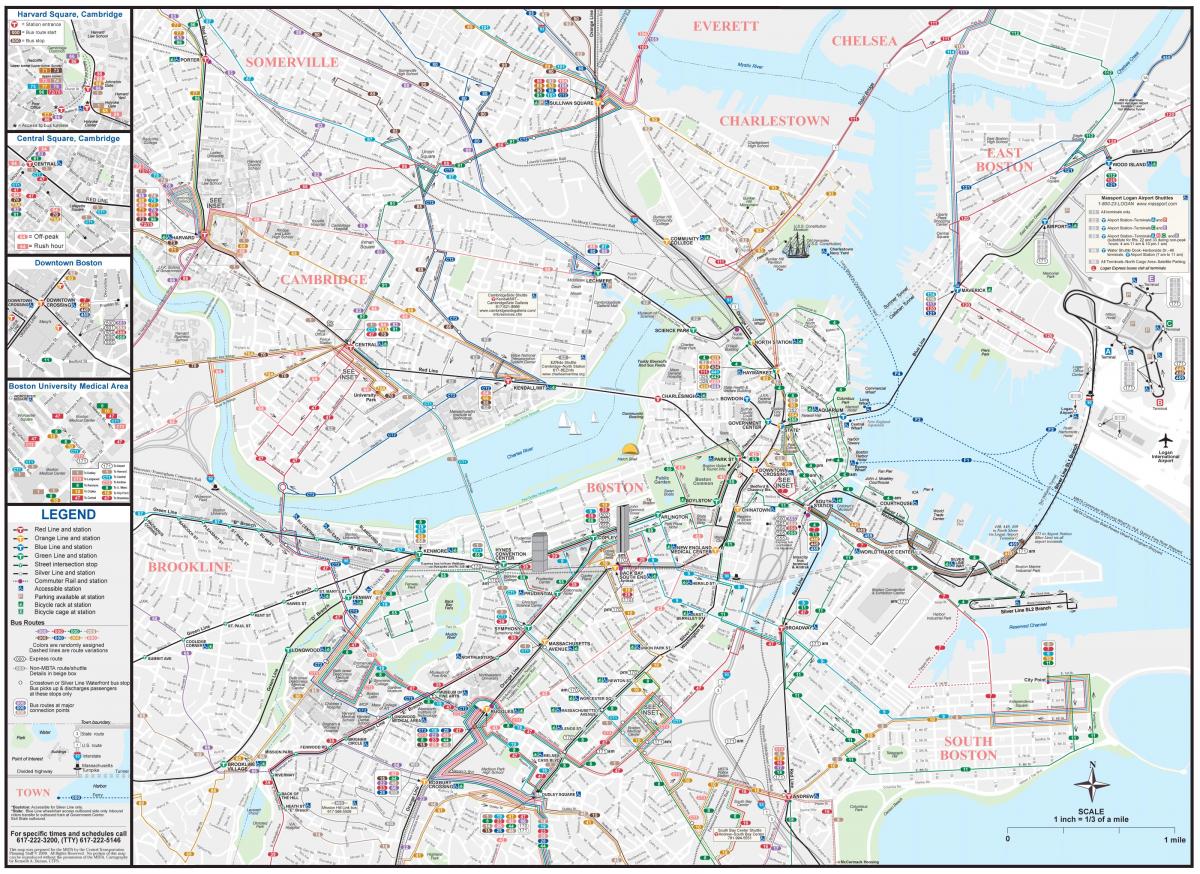 خريطة النقل بوسطن